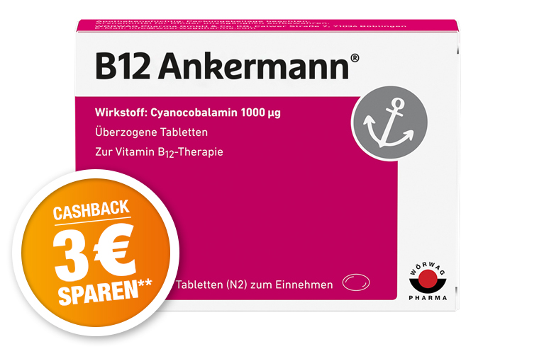 Vitamin B12 Tabletten – Hochdosiertes B12 | B12 Ankermann®